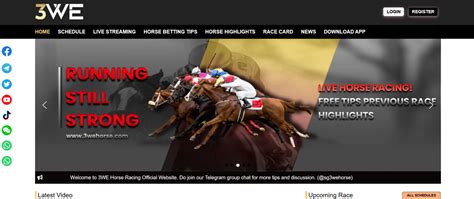 3we horse racing live|3WE Singapore Horse Live Racing .